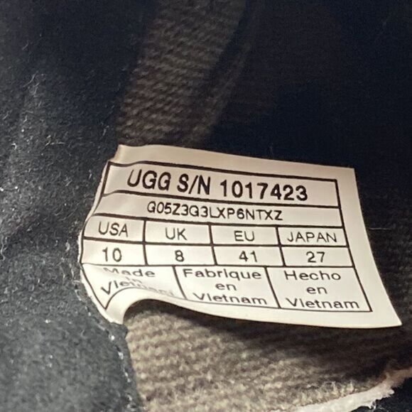 UGG Australia Ankle Wedge Bootie Women 10 Black Waterproof Comfort Platform Boot - Picture 12 of 12